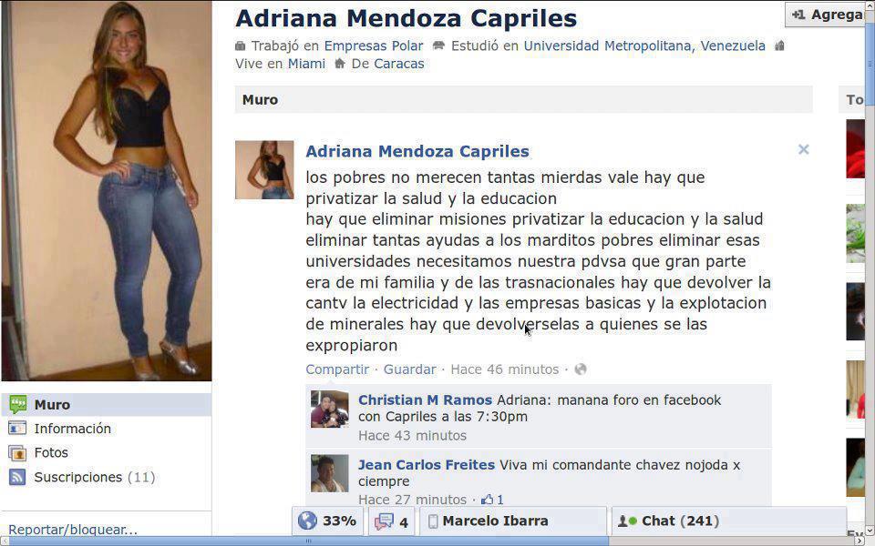 Adriana Mendoza Capriles: ''Marditos Pobres''